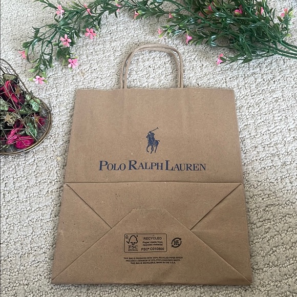 Polo Ralph Lauren Brown Paper Bag - Picture 4 of 5